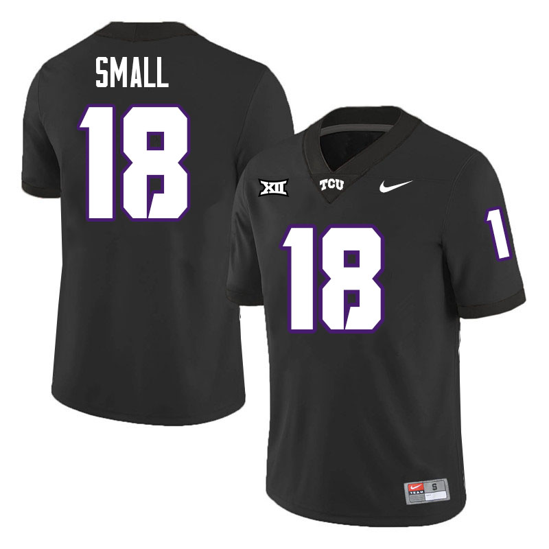 #18 Ed Small TCU Jersey,Texas Christian University Horned Frogs Football Jersey-Black